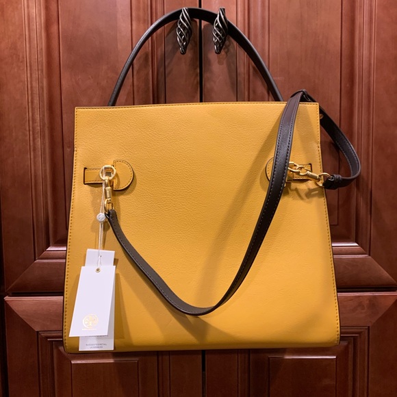 Like New Authentic TORY BURCH Lee Radziwill Double Bag - Picture 4 of 9